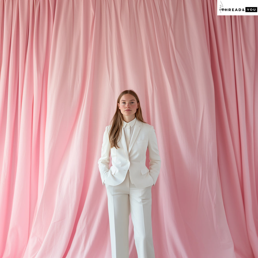 White two piece suit