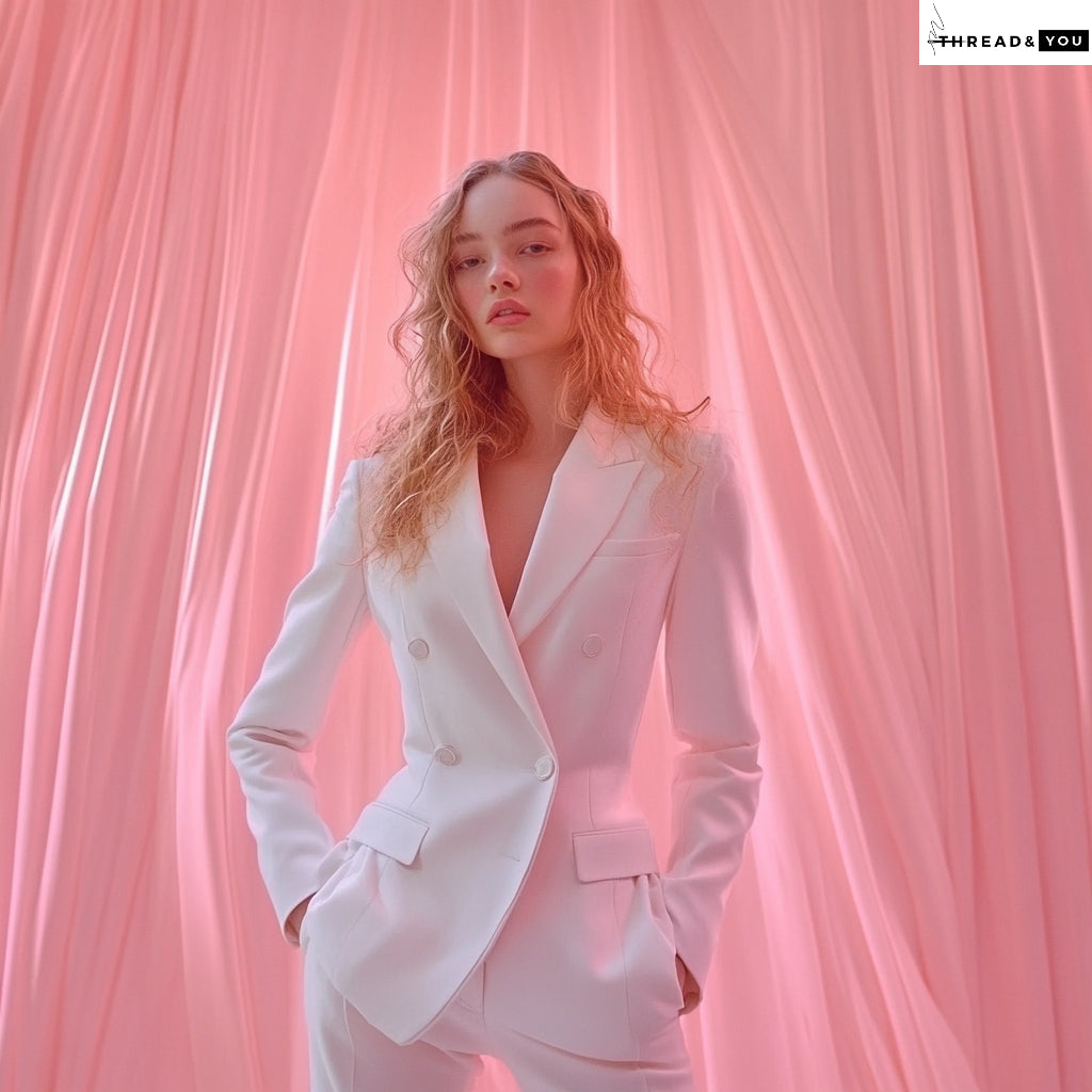 White two piece suit