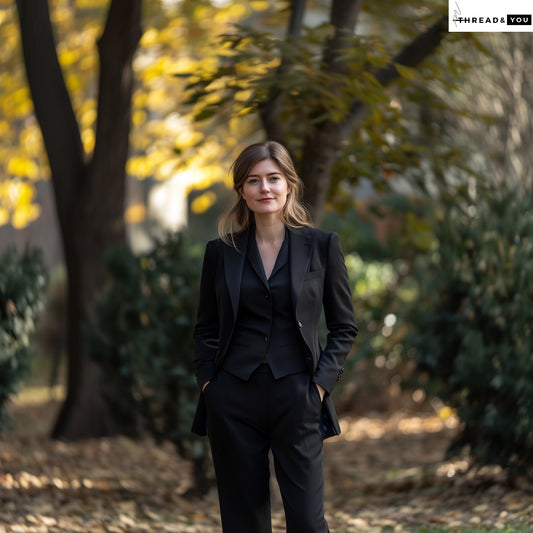 Black three piece suit