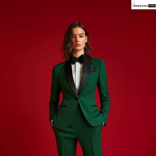 Dark green suit