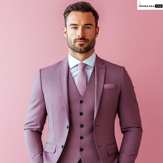 Lilac three piece suit