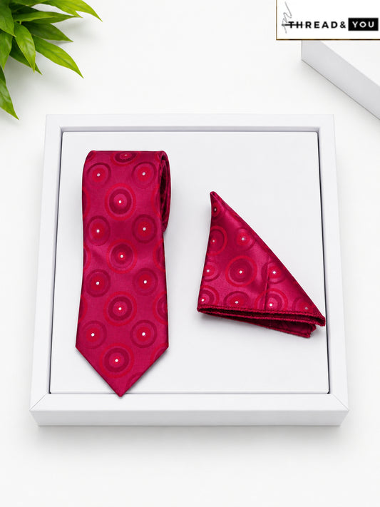 Fuchsia Pink Satin Tie 