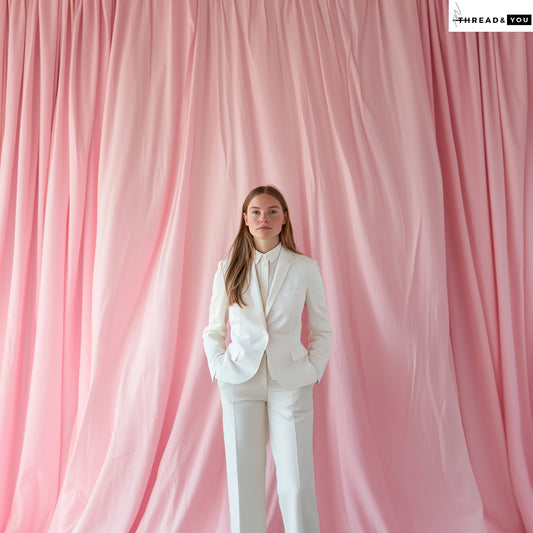 White two piece suit